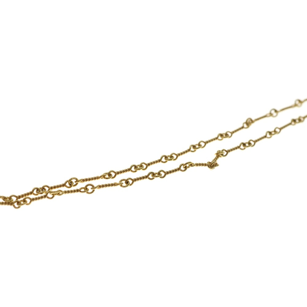 CHROME HEARTS(クロムハーツ) 22K NECKCHAIN T18 ツイストチェーンネックレス 18inch ゴールドBCA014