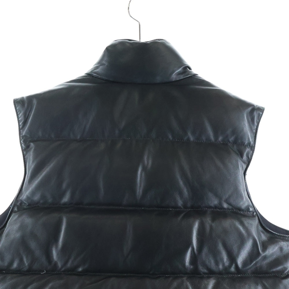 CHROME HEARTS(クロムハーツ) STIFF LTHR VEST クロスボタンレザーダウンベスト