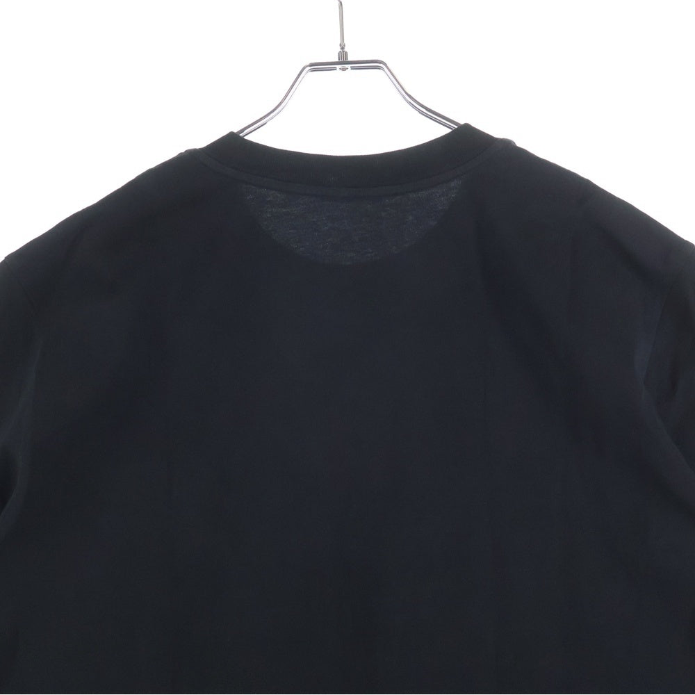 MONCLER(モンクレール) フロントロゴワッペン クルーネック半袖Tシャツカットソー ブラック I20918C00051 8390T