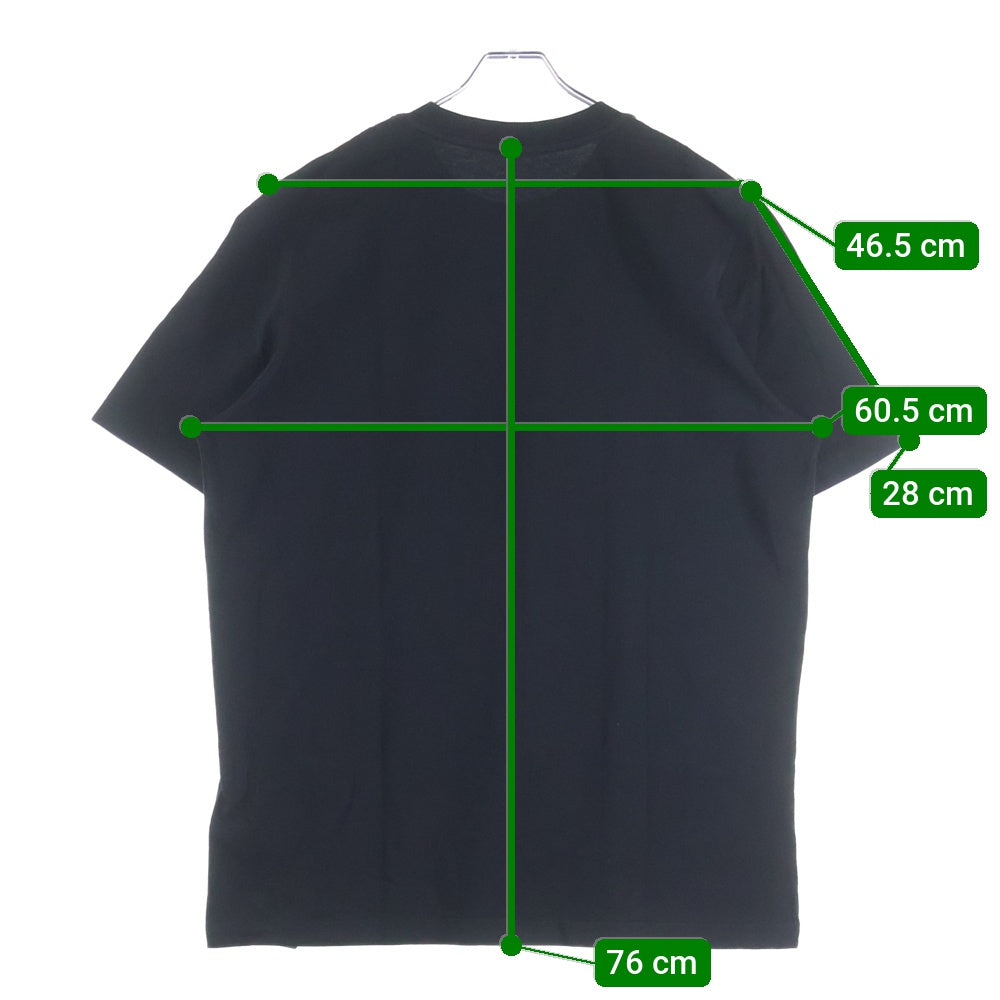 MONCLER(モンクレール) フロントロゴワッペン クルーネック半袖Tシャツカットソー ブラック I20918C00051 8390T