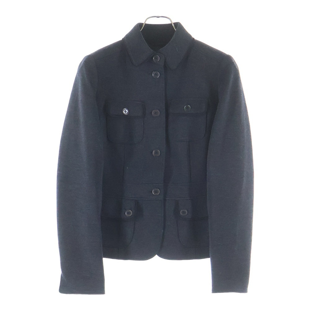 BURBERRY LONDON(バーバリーロンドン) ウールブレンド 4B ジャケット グレー レディース