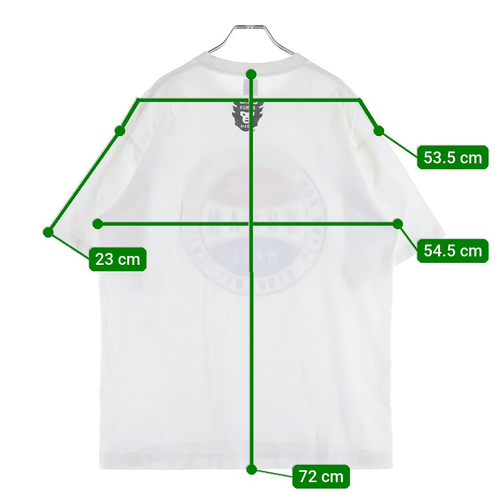 HUMAN MADE(ヒューマンメイド) First Model Tee American Baseball Heavyweight Tee クルーネックTシャツ ホワイト