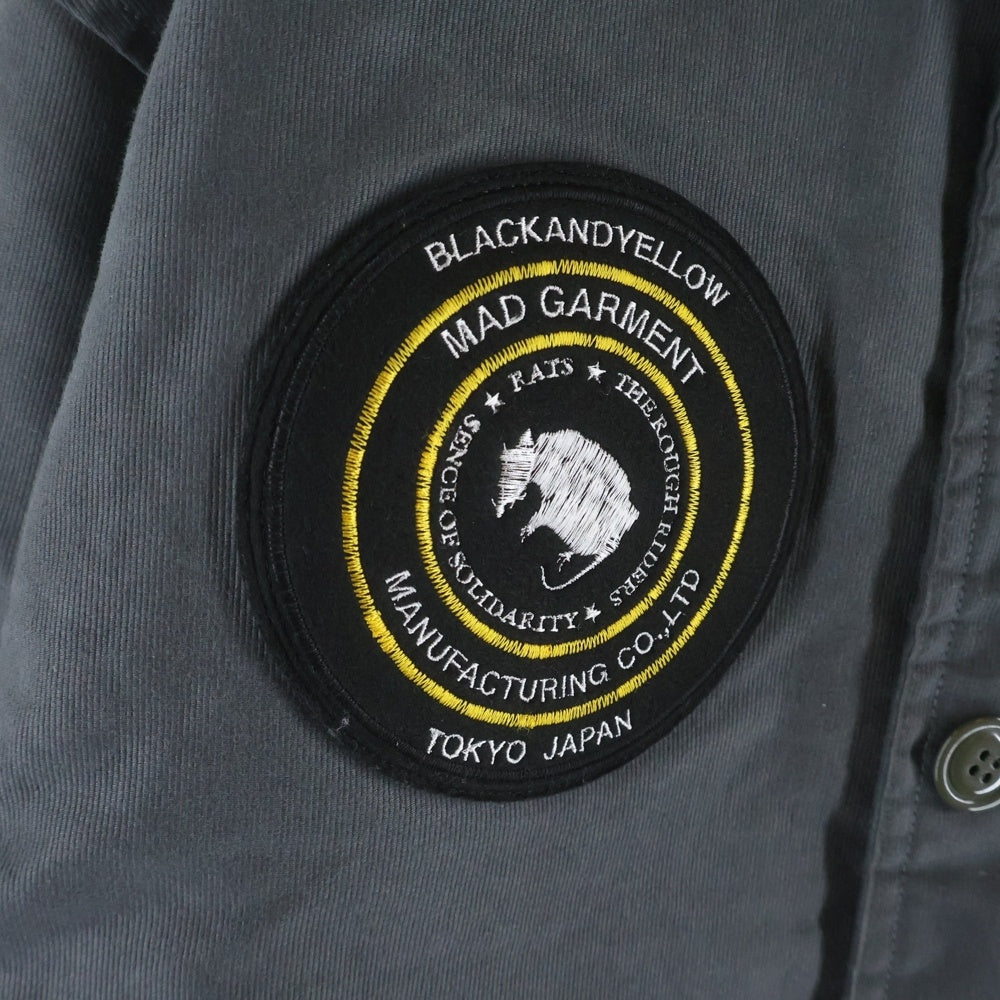 RATS(ラッツ) 24AW N-1 DECK JACKET ワッペン 刺繍 ステンシル デッキジャケット グレー