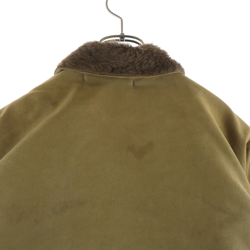 VINTAGE(ヴィンテージ) 40s N-1 コの字 TALON 袖ダブルステッチ 袖アルパカ U.S.N. デッキジャケット カーキ
