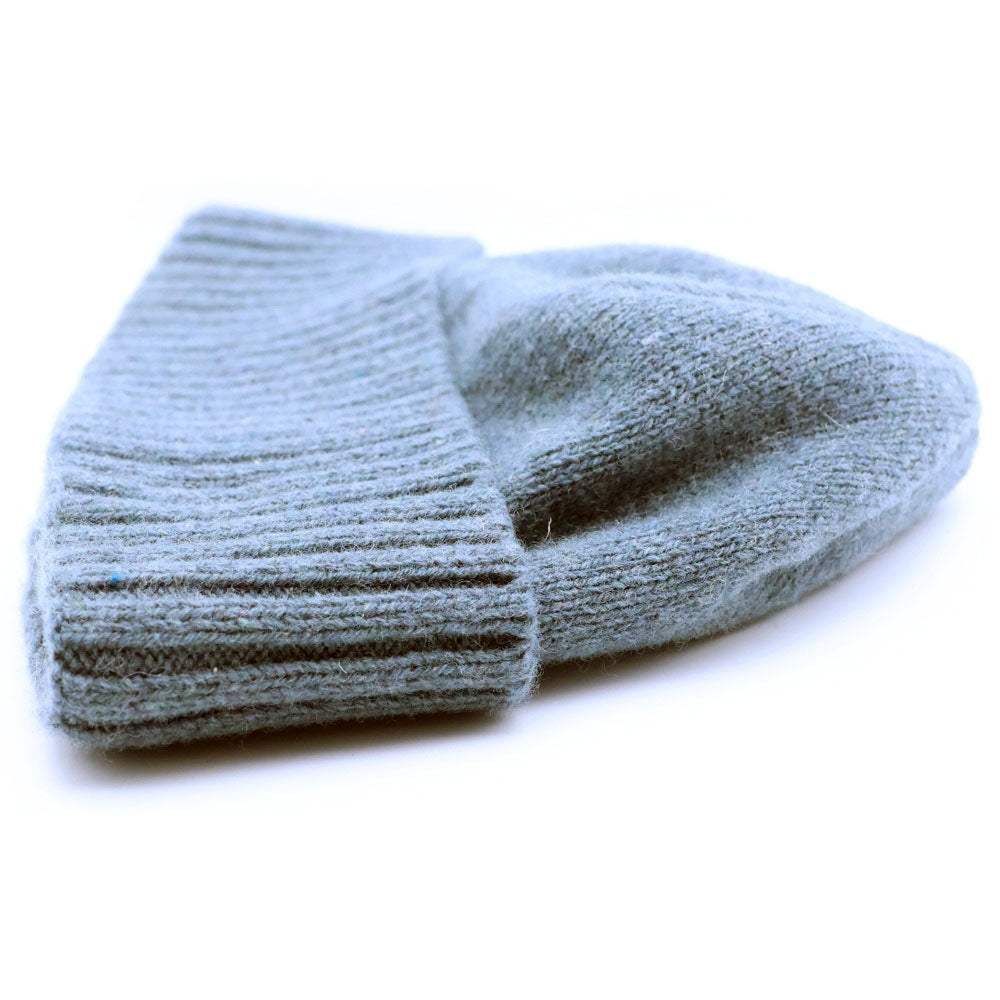 PATAGONIA(パタゴニア) 23AW ワッペンパッチ リサイクルウールナイロン ビーニー ニットキャップ ブルー レディース