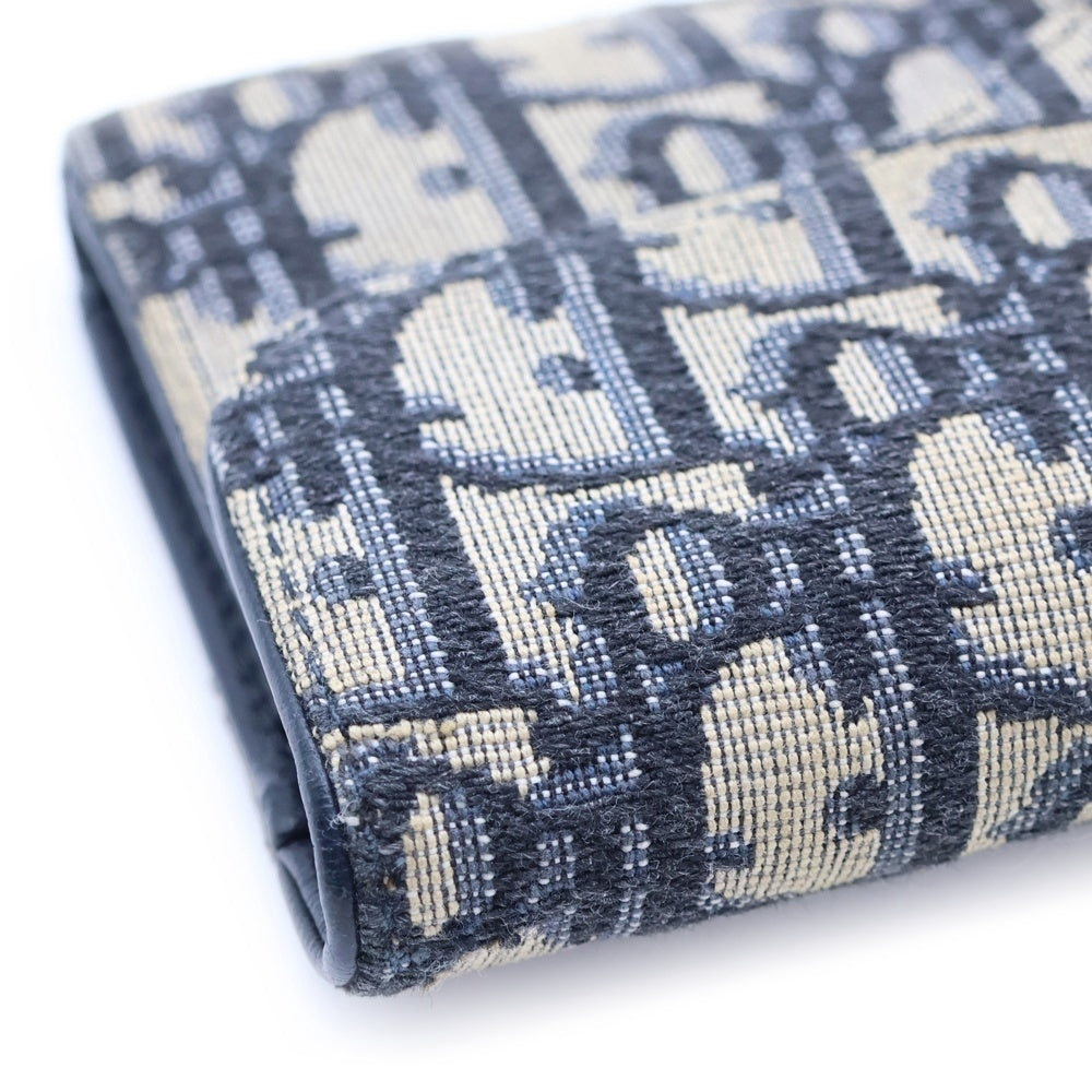 Christian Dior(クリスチャンディオール) ロータスウォレット オブリーク ジャカード 三つ折り コンパクトウォレット S5652CTZQ ベージュ