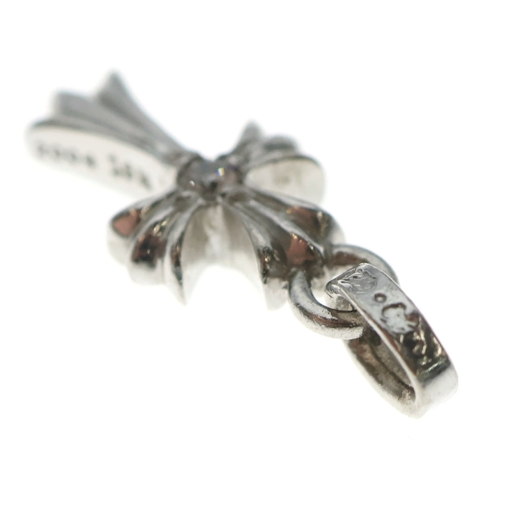 CHROME HEARTS(クロムハーツ) 18KWG CRS BBYFAT DIA ベイビーファットクロス 両面1ダイヤ ペンダントトップ ホワイトゴールド BCA005