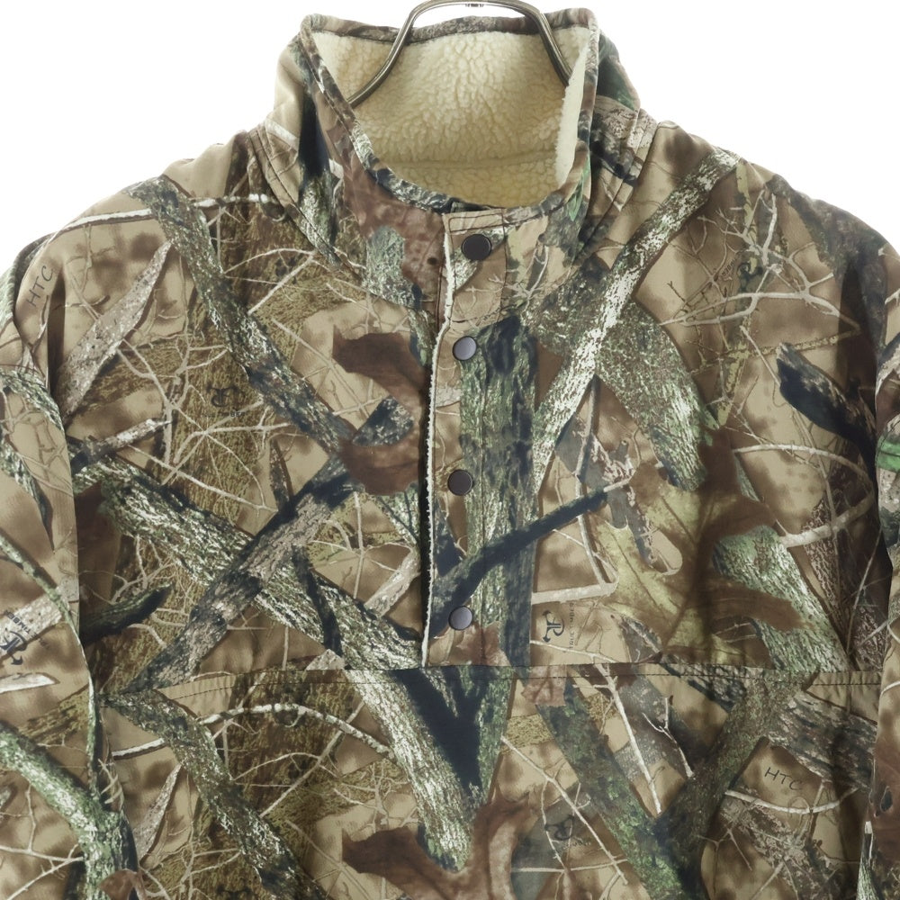 SUPREME(シュプリーム) 24AW Polartec Shearling Reversible Pullover Real Tree フリースジャケット カーキ/カモフラ