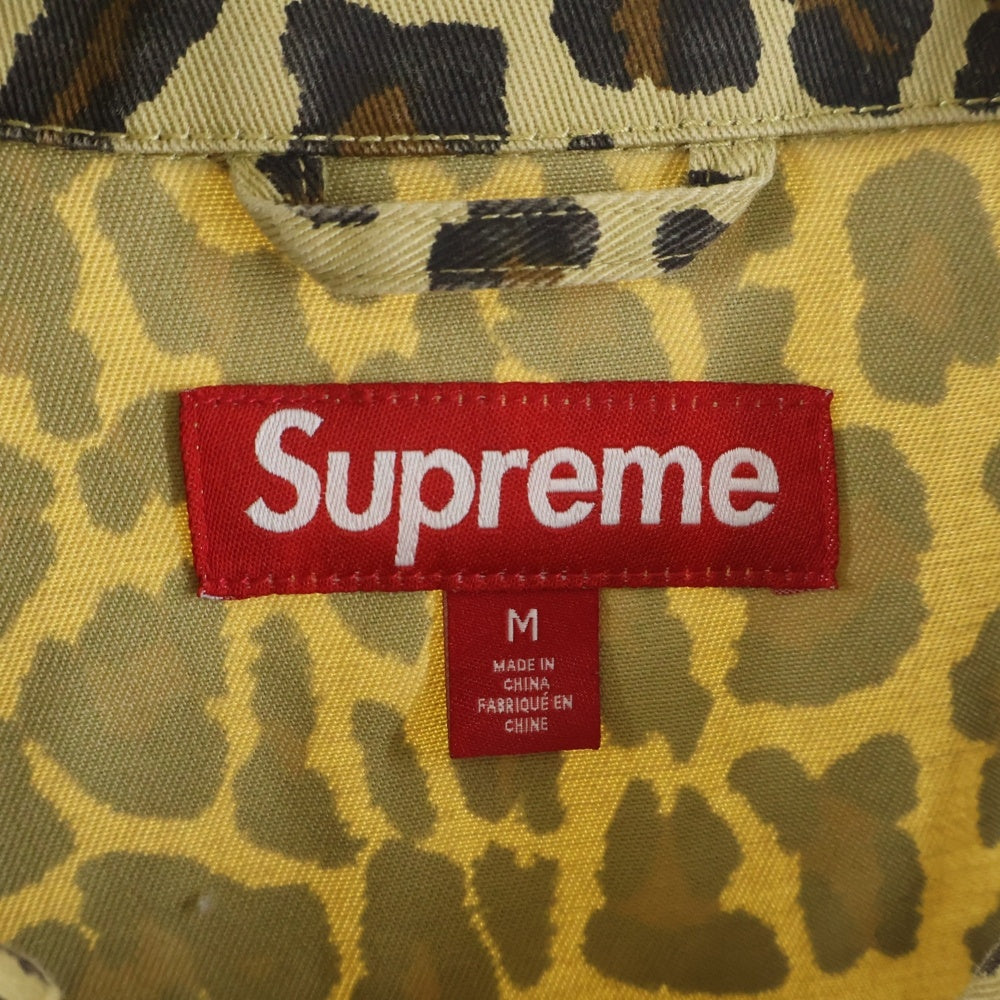SUPREME(シュプリーム) 24SS Toy Machine Harrington Jacket 胸ロゴ トイマシーン ハリントンジャケット レオパード ベージュ