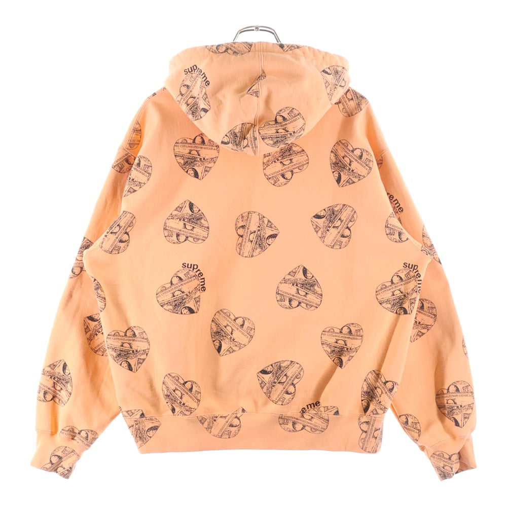 SUPREME(シュプリーム) 24AW Love Cash Hooded Sweatshirt ラブキャッシュ プルオーバーパーカー オレンジ