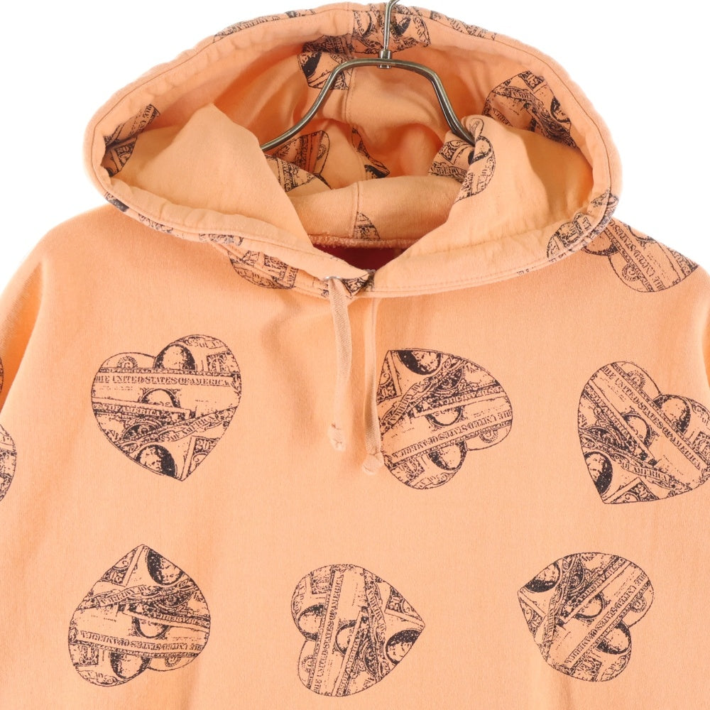 SUPREME(シュプリーム) 24AW Love Cash Hooded Sweatshirt ラブキャッシュ プルオーバーパーカー オレンジ