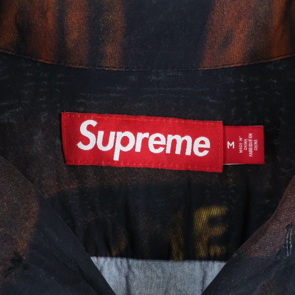 SUPREME(シュプリーム) 24AW Canal St. S/S Shirt キャナル レーヨン 半袖シャツ ブラック 総柄