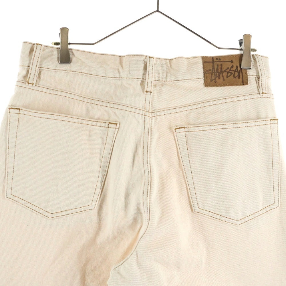 STUSSY(ステューシー) 24SS CLASSIC JEAN DENIM コインポケット Sロゴ クラシックデニムジーンズ 生成り ベージュ