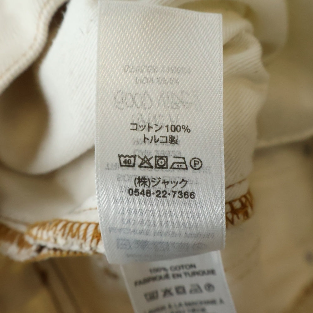 STUSSY(ステューシー) 24SS CLASSIC JEAN DENIM コインポケット Sロゴ クラシックデニムジーンズ 生成り ベージュ
