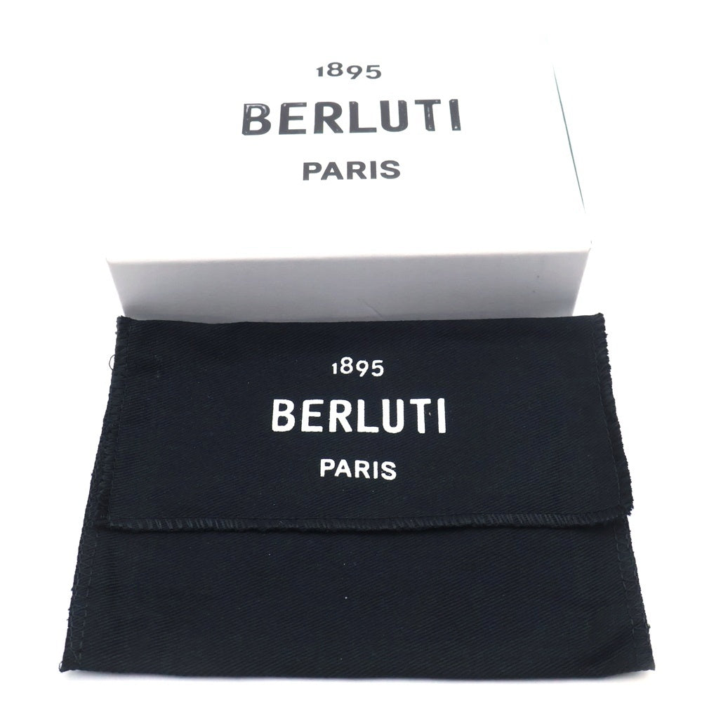 Berluti(ベルルッティ) カリグラフィ ワパ スクリットレザー ラウンドジップ コインケース ベージュ レディース