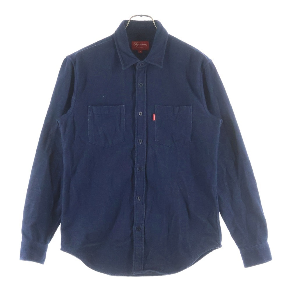 SUPREME(シュプリーム) Chamois Flannel Shirt シャモア 長袖シャツ ブルー