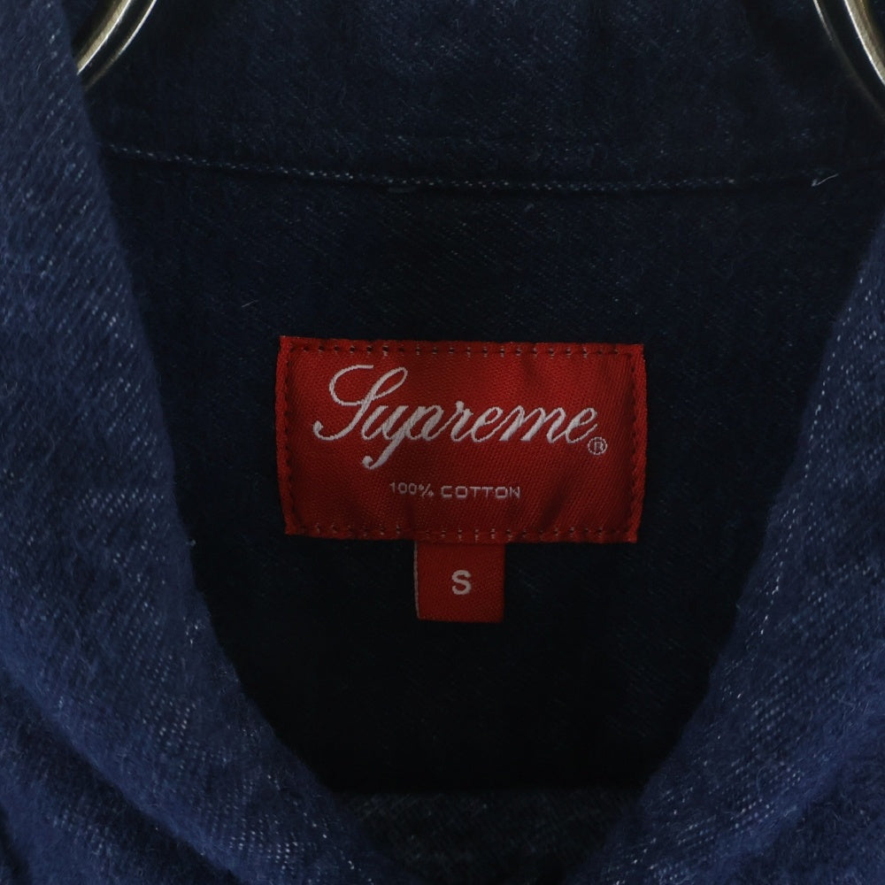 SUPREME(シュプリーム) Chamois Flannel Shirt シャモア 長袖シャツ ブルー