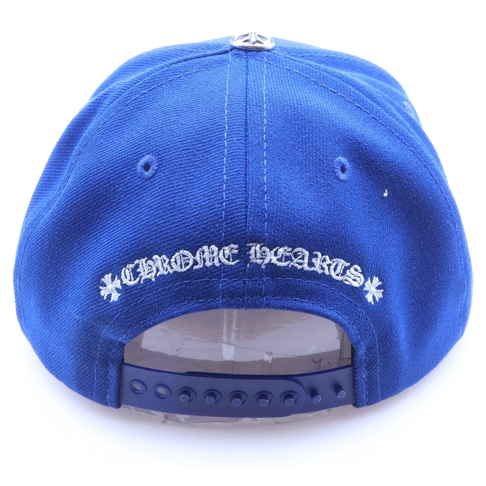 CHROME HEARTS(クロムハーツ) CHロゴ刺繍 6パネル ベースボールキャップ 帽子 ブルー/ホワイト