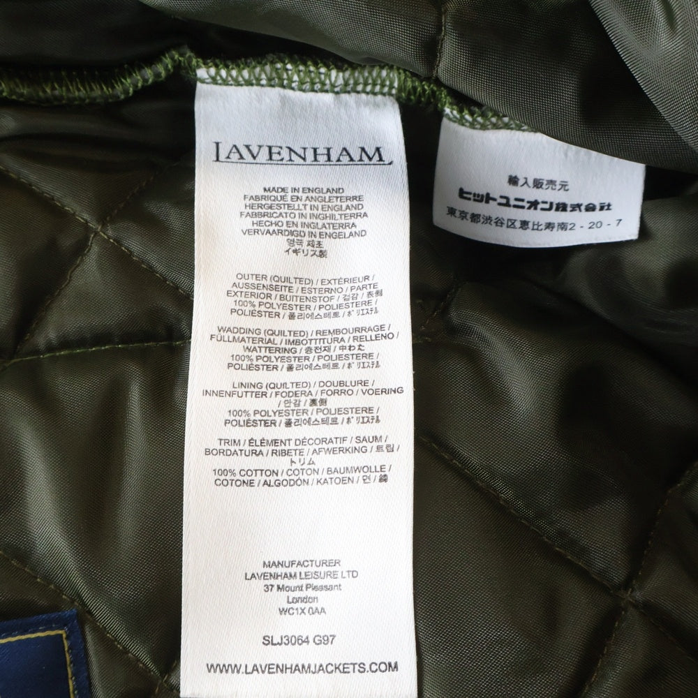 LAVENHAM(ラベンハム) Mickfield Mens 22 ミックフィールド 22 ハイネック キルティングベスト カーキ