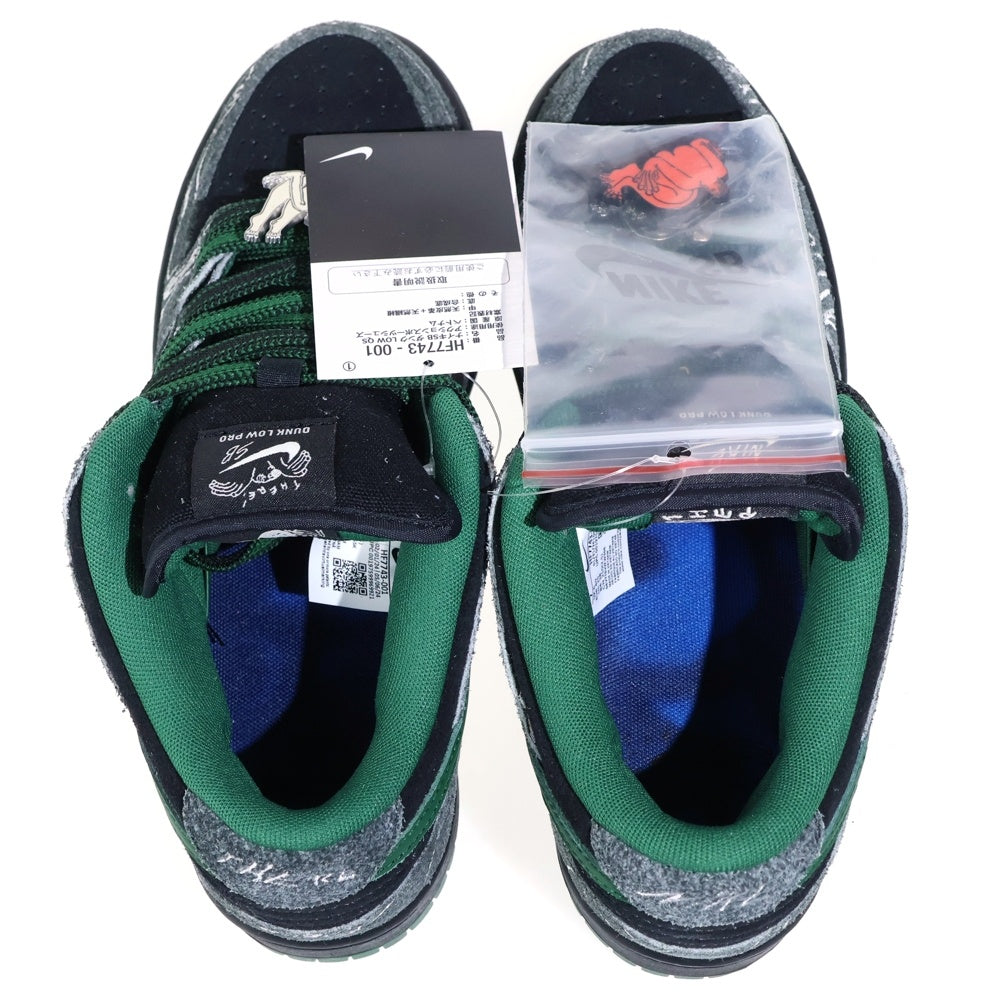 NIKE(ナイキ) ×THERE SKATEBOARDS DUNK LOW PRO ANTHRACITE AND GORGE GREEN SB ダンク ローカットスニーカー プロ US7/25cm HF7743-001
