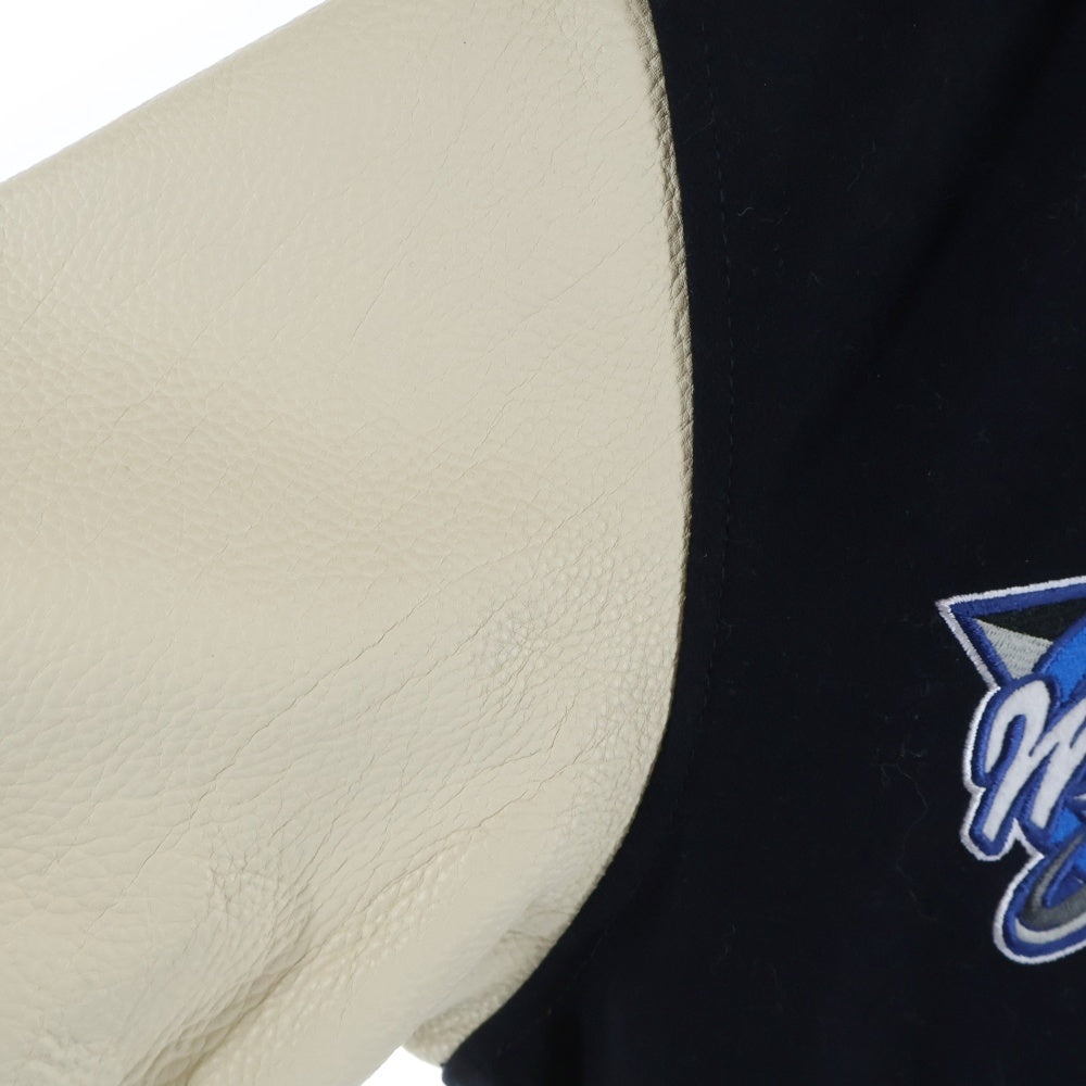 AVIREX(アヴィレックス) ×MLB STADIUM JACKET SUBWAY SERIES スタジアム ジャケット サブウェイシリーズ スタジャン ブラック 783-3252050