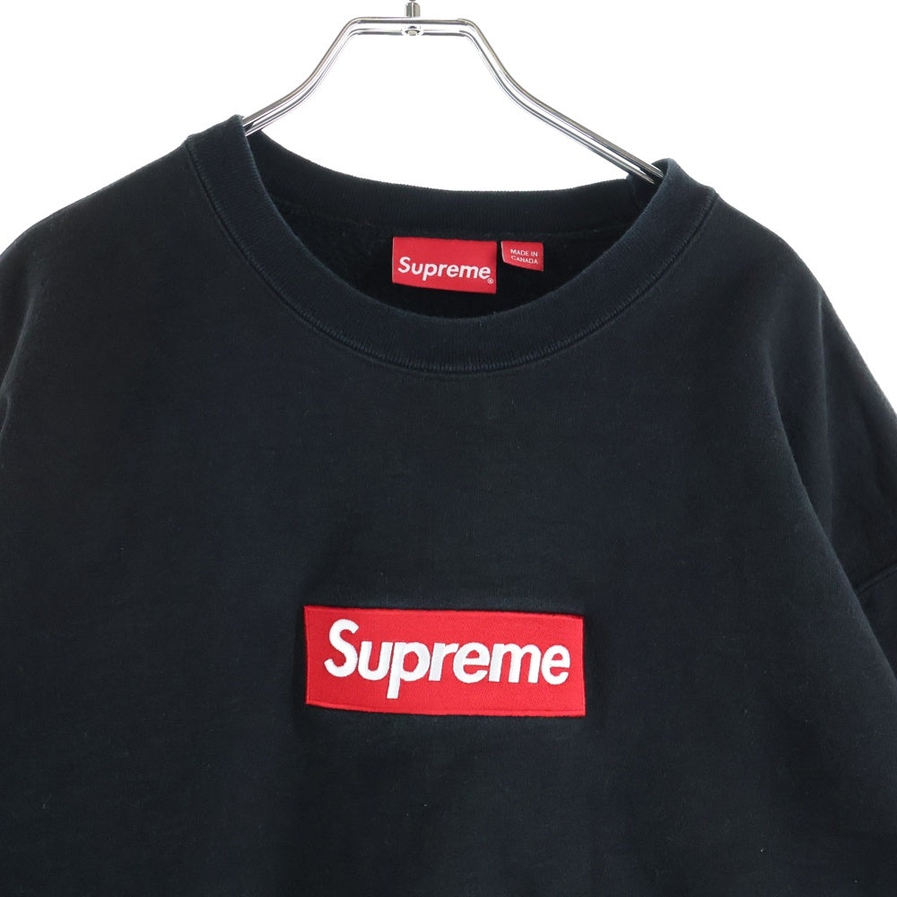 SUPREME(シュプリーム) 22AW Box Logo Crewneck Sweatshirt ボックスロゴ クルーネックスウェット 裏起毛 ブラック