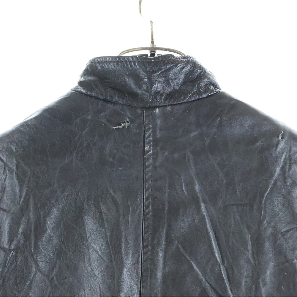VINTAGE(ヴィンテージ) 60s-70s Excelled SERVAL ZIP 涙ジップ シングルライダースジャケット ブラック