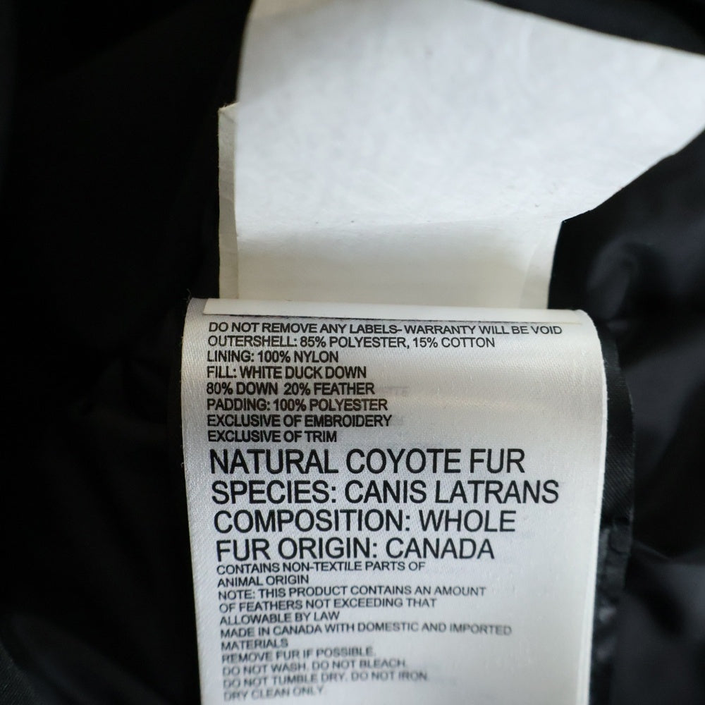 CANADA GOOSE(カナダグース) RUSSELL PARKA ラッセル ファーフーデッド ダウンジャケット パーカー ブラック 2301JM