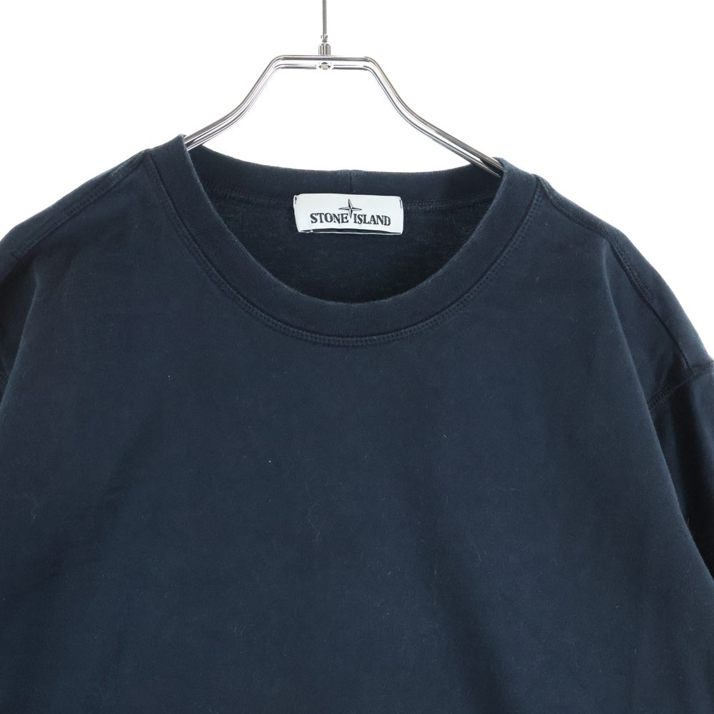 STONE ISLAND(ストーンアイランド) ロゴパッチ ロンT ロングスリーブカットソー ブラック