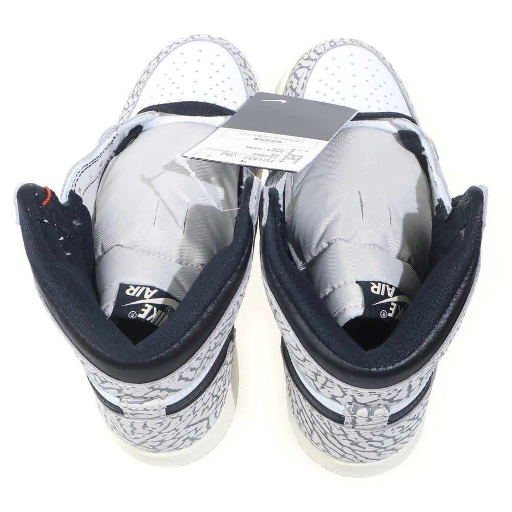 NIKE(ナイキ) GS AIR JORDAN 1 RETRO HIGH OG WHITE CEMENT エアジョーダン1ホワイトセメント ハイカットスニーカー レディース FD1437-052