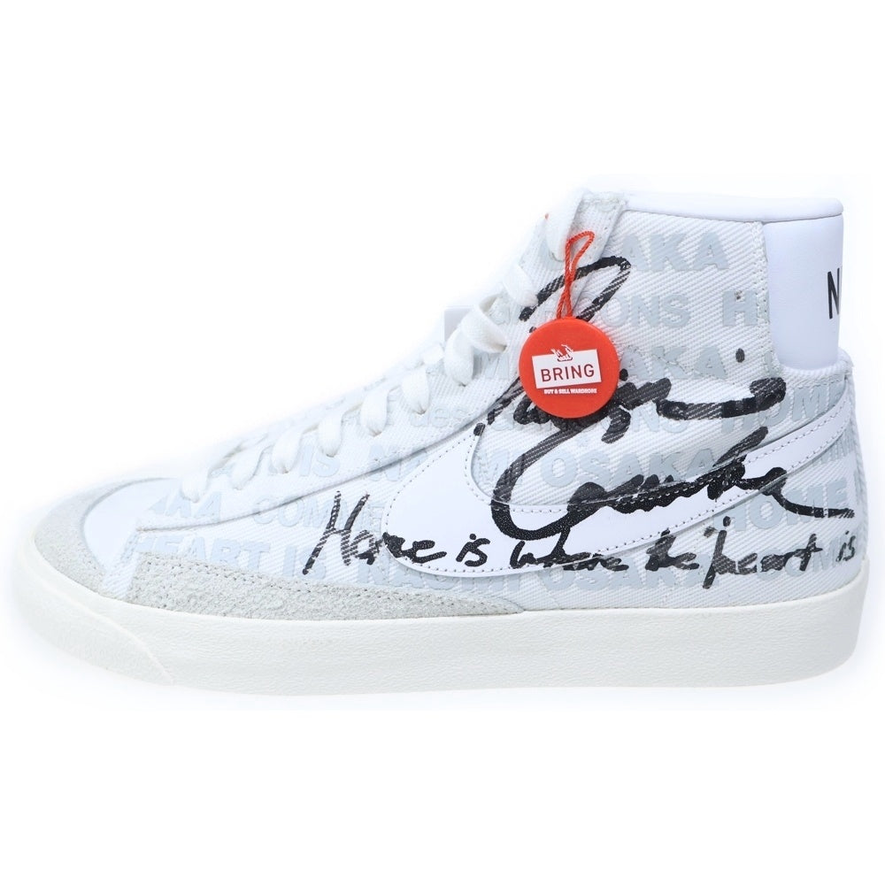 NIKE(ナイキ) ×Naomi Osaka ×COMME des GARCONS Blazer Mid ハイカットスニーカー ホワイト