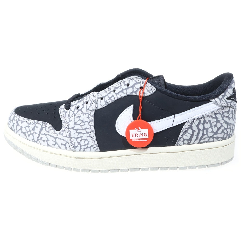NIKE(ナイキ) Air Jordan 1 Retro Low OG Black Cement エアジョーダン1 ブラックセメント US9.5/27.5cm ローカットスニーカー ブラック