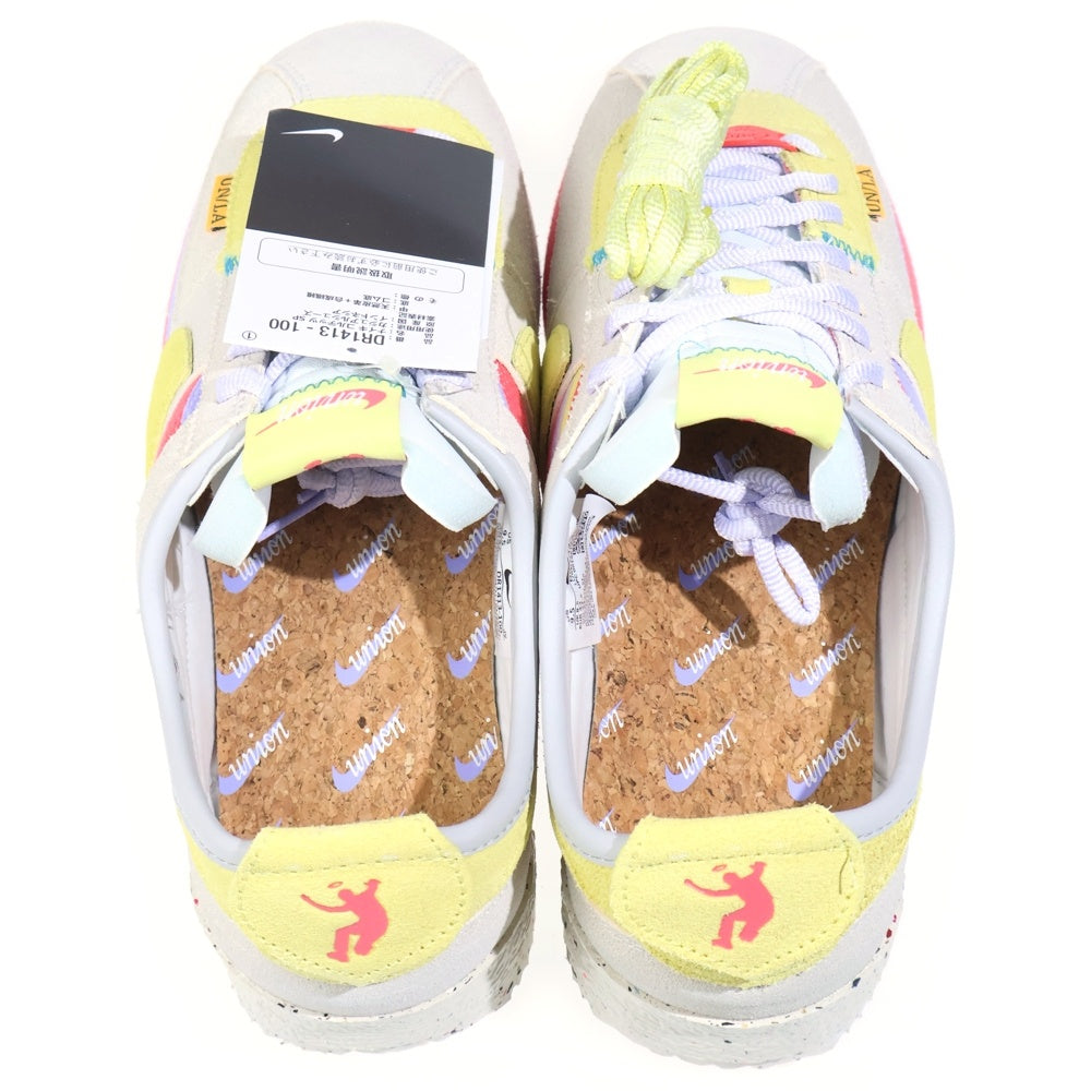 NIKE(ナイキ) ×UNION CORTEZ Lemon Frost ユニオン コルテッツ US9.5/27.5cm ローカットスニーカー マルチカラー