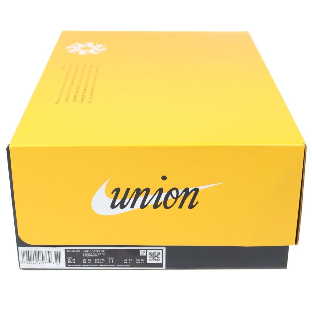 NIKE(ナイキ) ×UNION CORTEZ Lemon Frost ユニオン コルテッツ US9.5/27.5cm ローカットスニーカー マルチカラー