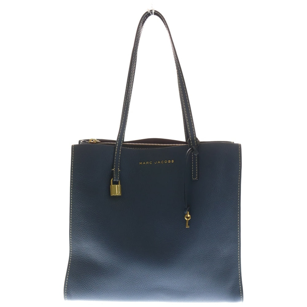 MARC JACOBS(マークジェイコブス) THE GRIND SHOPPER TOTE グレインレザー トートバック ブルー