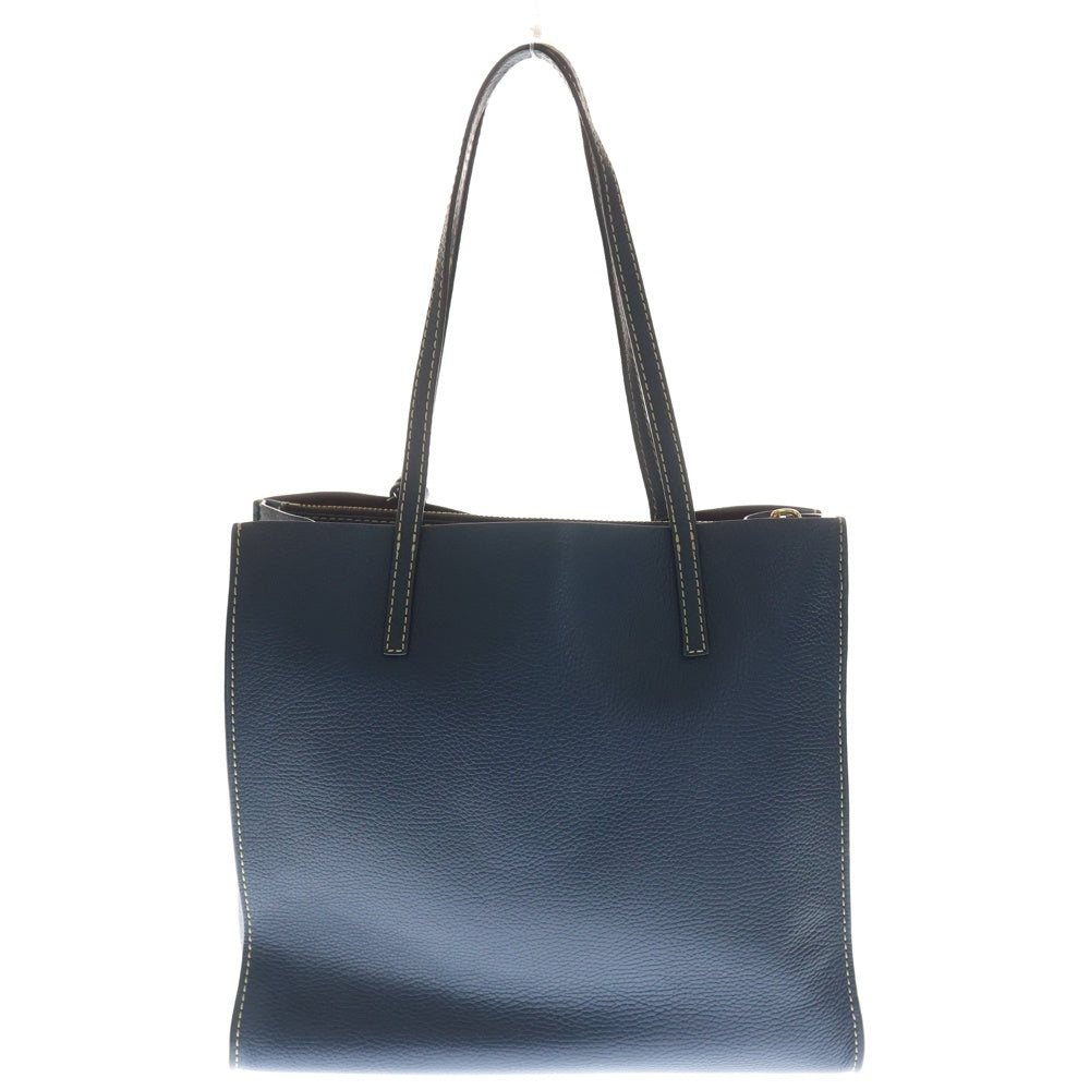 MARC JACOBS(マークジェイコブス) THE GRIND SHOPPER TOTE グレインレザー トートバック ブルー