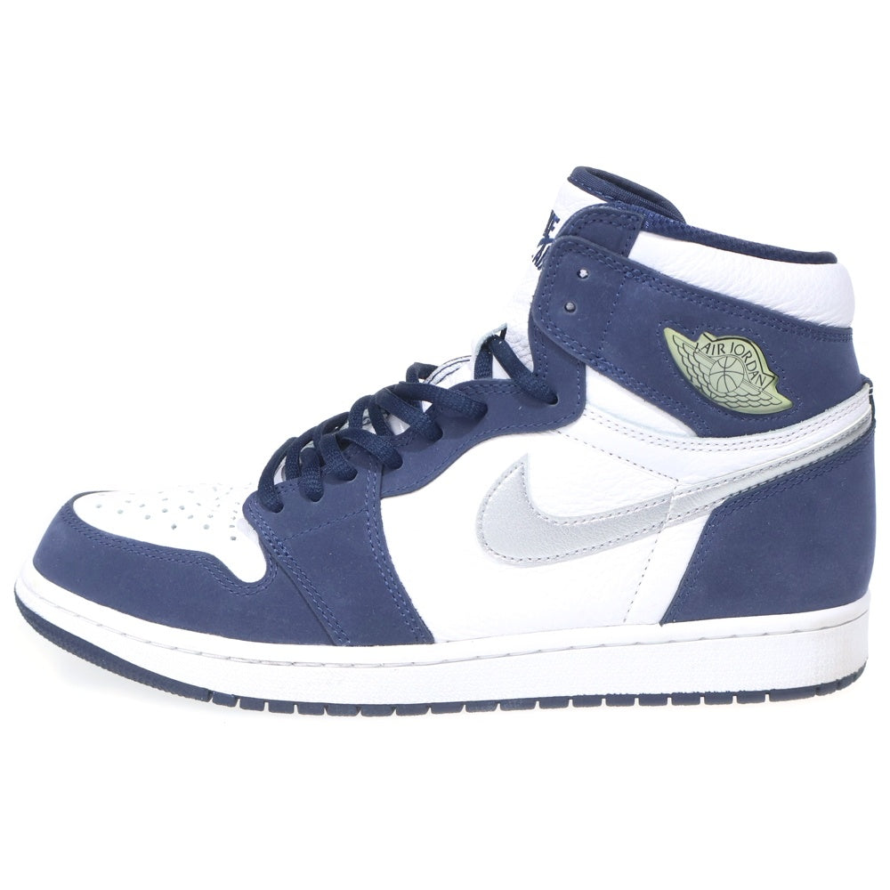 NIKE(ナイキ) AIR JORDAN 1 HIGH OG CO.JP MIDNIGHT NAVY 2020 DC1788-100 エアジョーダン1 ミッドナイトネイビー ハイカットスニーカー US10/28cm ホワイト/ネイビー