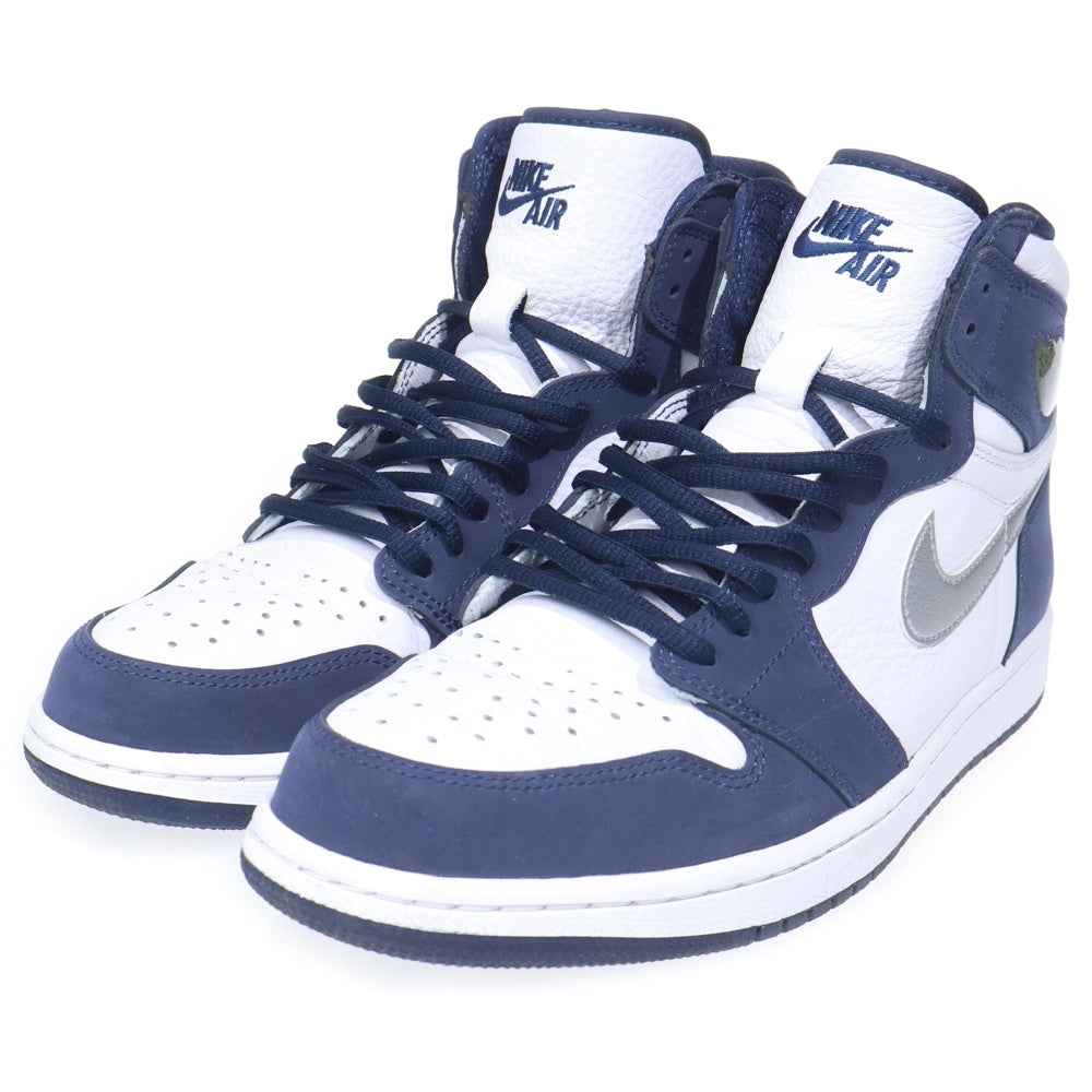 NIKE(ナイキ) AIR JORDAN 1 HIGH OG CO.JP MIDNIGHT NAVY 2020 DC1788-100 エアジョーダン1 ミッドナイトネイビー ハイカットスニーカー US10/28cm ホワイト/ネイビー