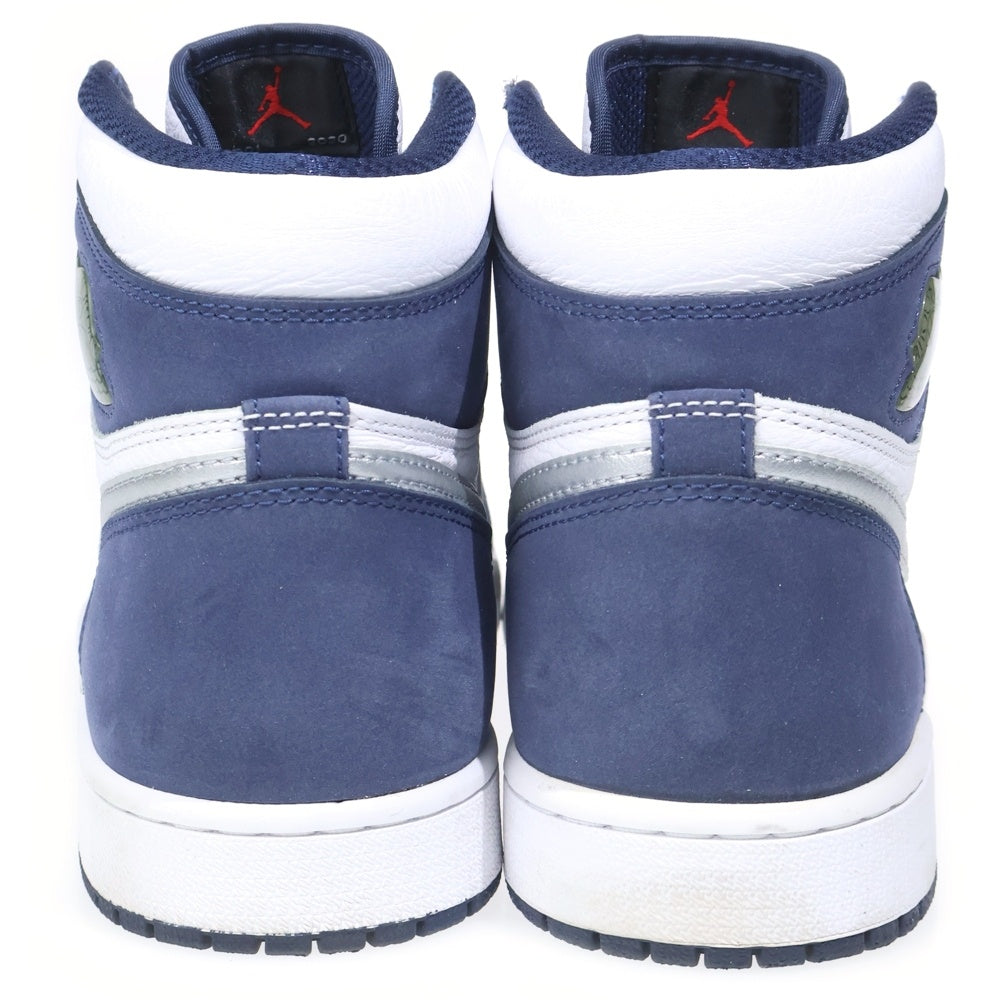 NIKE(ナイキ) AIR JORDAN 1 HIGH OG CO.JP MIDNIGHT NAVY 2020 DC1788-100 エアジョーダン1 ミッドナイトネイビー ハイカットスニーカー US10/28cm ホワイト/ネイビー
