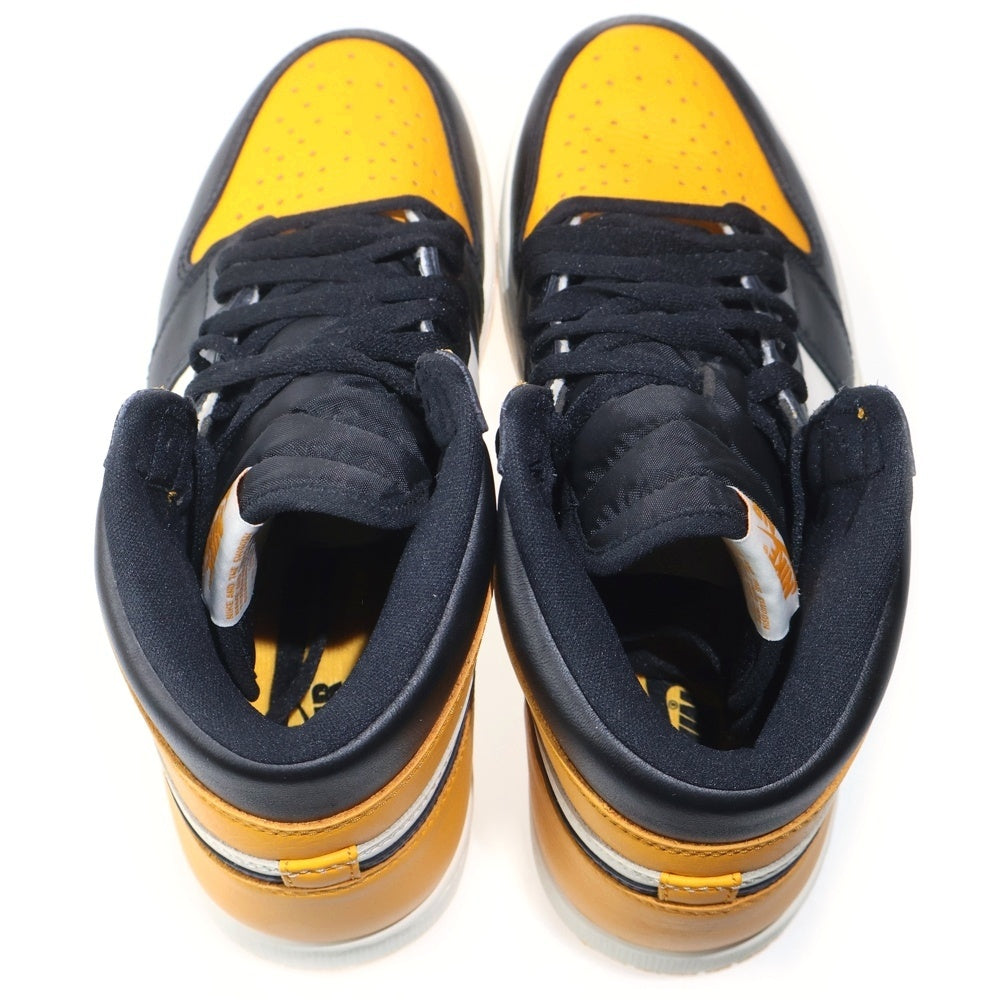 NIKE(ナイキ) AIR JORDAN 1 RETRO HIGH OG TAXI エアジョーダン 1 レトロ タクシー ハイカットスニーカー イエロー/ブラック US10/28cm 555088-711