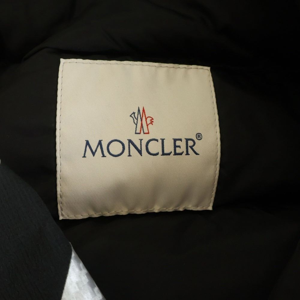 MONCLER(モンクレール) ×OFF-WHITE DINARD ×オフホワイト アームワッペン ジップアップ フーディダウンジャケット ブラック