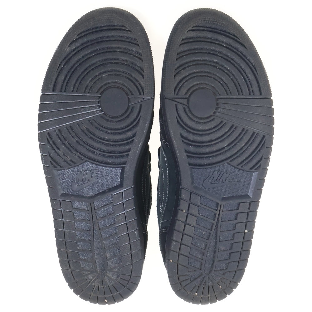 NIKE(ナイキ) ×TRAVIS SCOTT AIR JORDAN 1 LOW OG SP BLACK PHANTOM DM7866-001 エアジョーダン1 ブラックファントム ローカットスニーカー ブラック US10/28cm