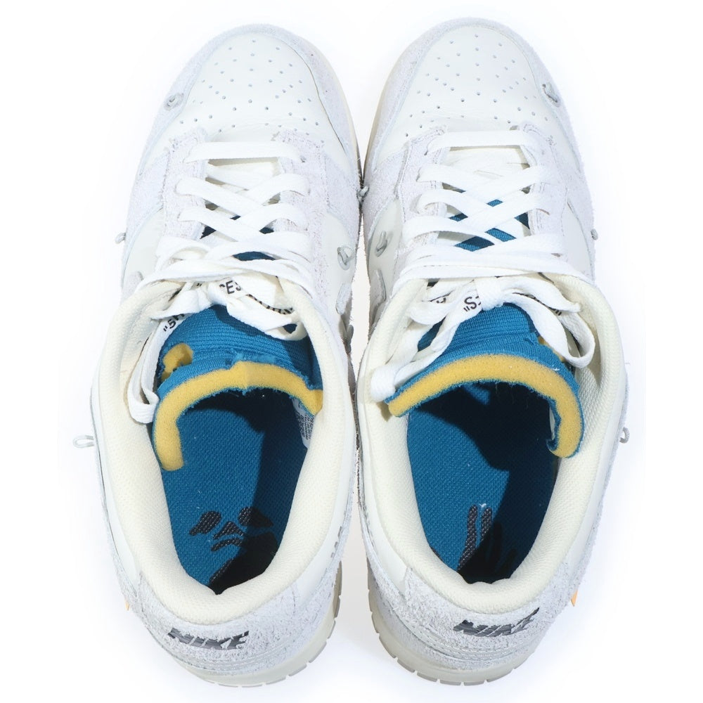 NIKE(ナイキ) ×OFF WHITE DUNK LOW The 50 Collection Lot 19 DJ0950-119 オフホワイト ダンクロー ローカットスニーカー シューズ グレー/オレンジ US10/28cm