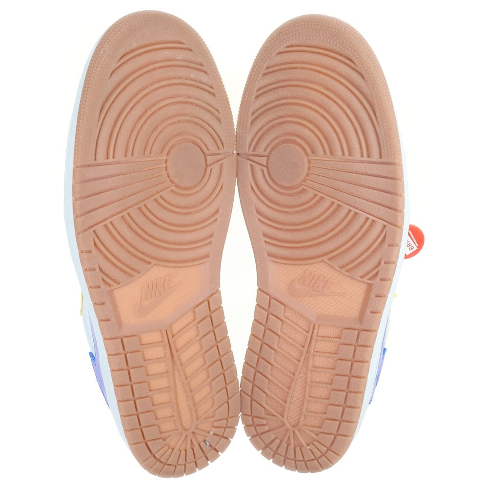 NIKE(ナイキ) ×TRAVIS SCOTT WMNS AIR JORDAN 1 RETRO LOW OG Canary トラヴィススコット ウィメンズ エアジョーダン1 ローカットスニーカー カナリー DZ4137-700 レディース