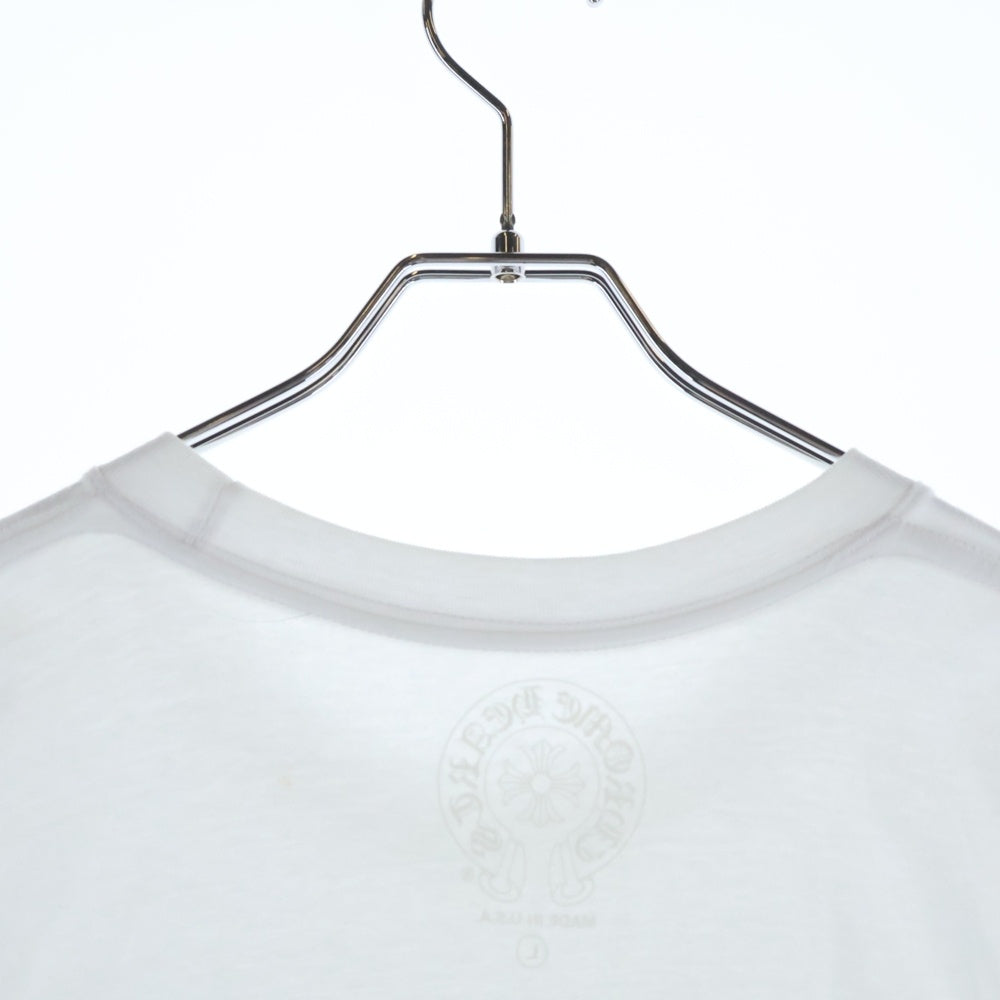CHROME HEARTS(クロムハーツ) Los Angeles Limited Horseshoe Tee ロサンゼルス限定 ホースシュープリント クルーネック半袖Tシャツ ホワイト