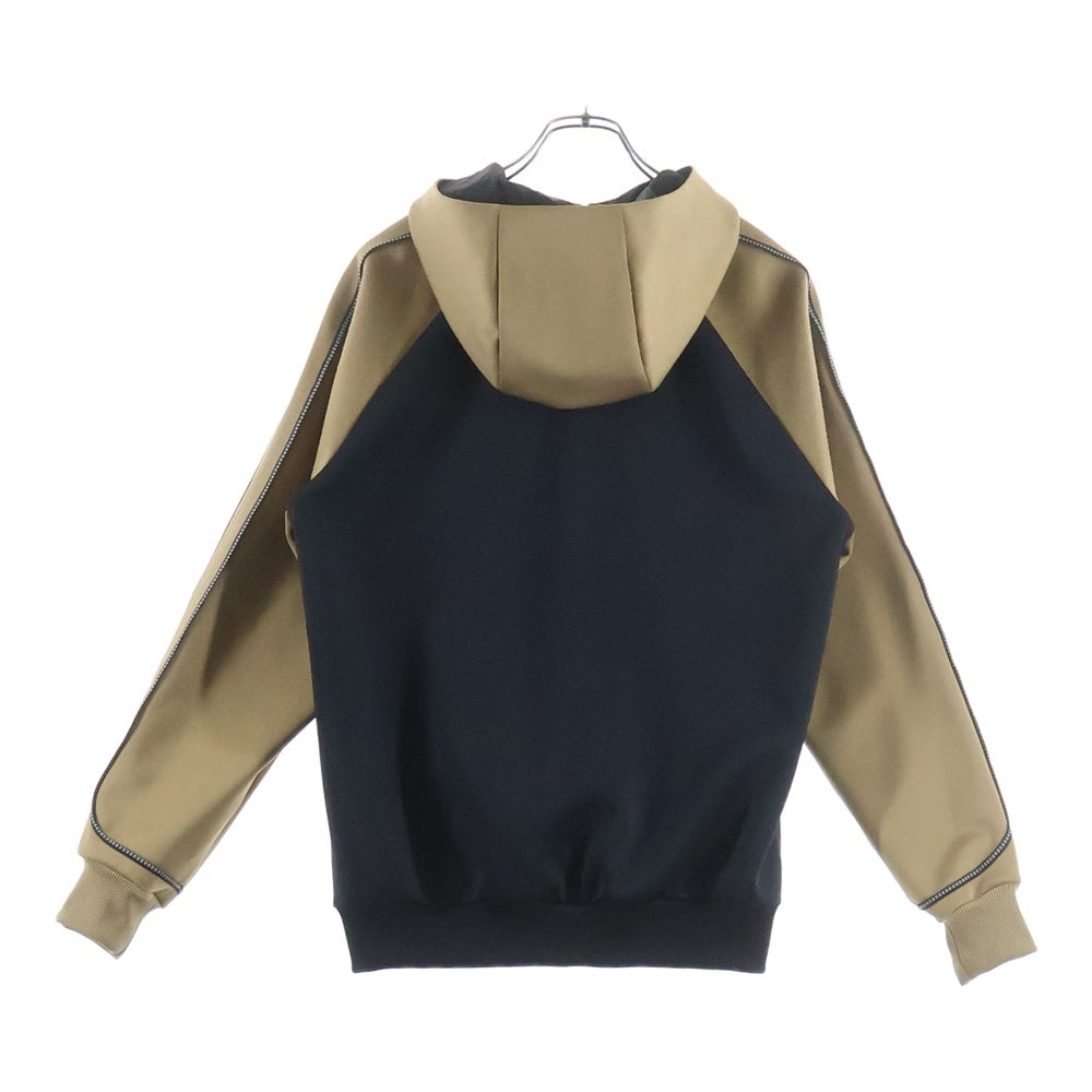 FENDI(フェンディ) フーディ ジップアップ パーカー ブルゾン 12CPC-19-783 ブラック/ベージュ