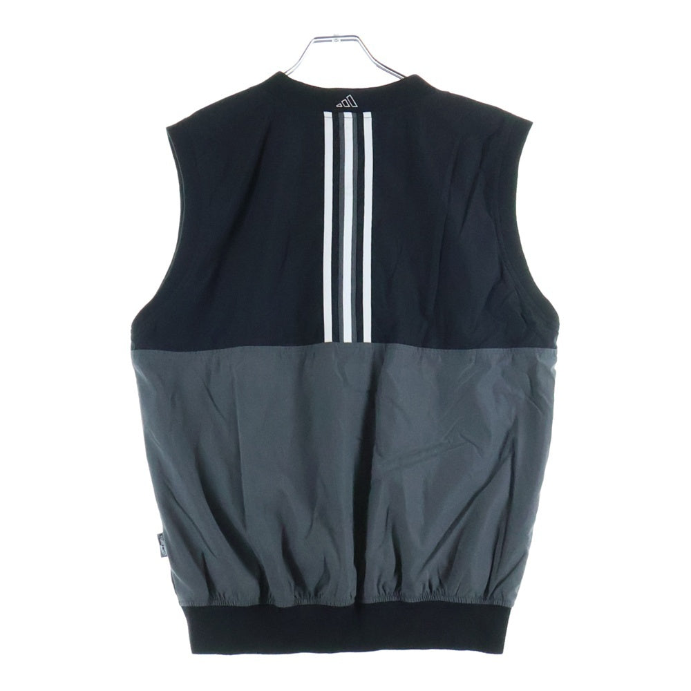 adidas(アディダス) 90s ロゴ刺繍 ナイロンベスト ブラック