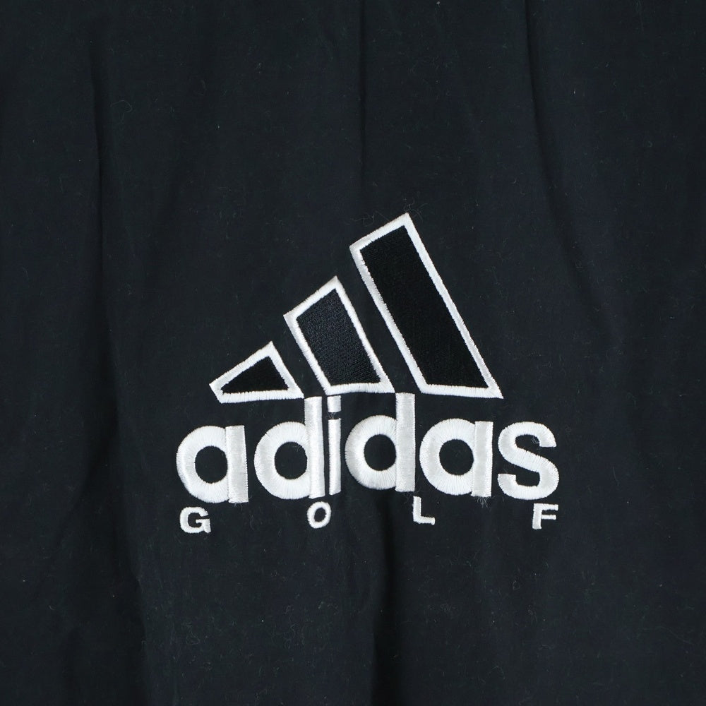 adidas(アディダス) 90s ロゴ刺繍 ナイロンベスト ブラック