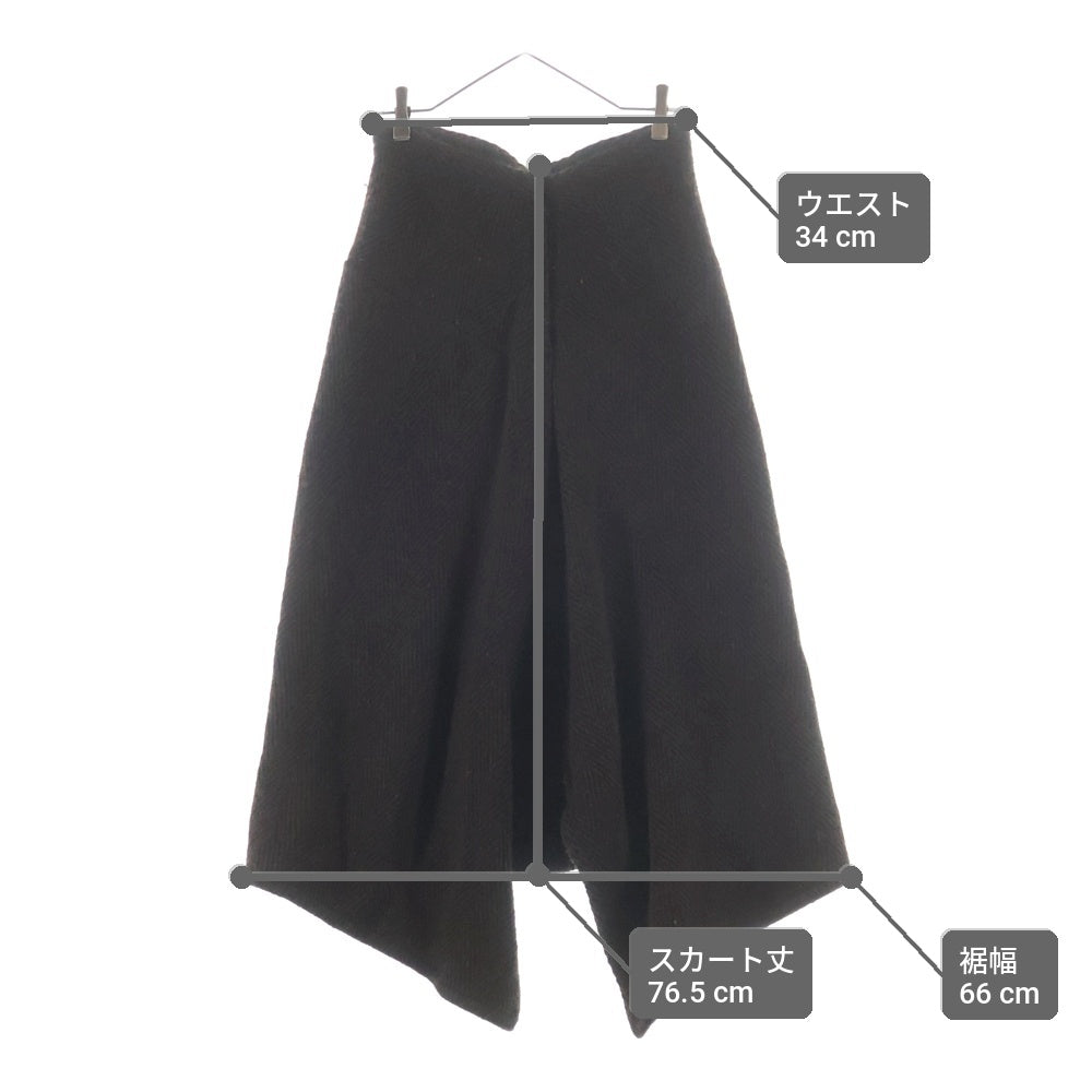 Y's(ワイズ) ウールスカート ブラウン YL-S38-132 レディース