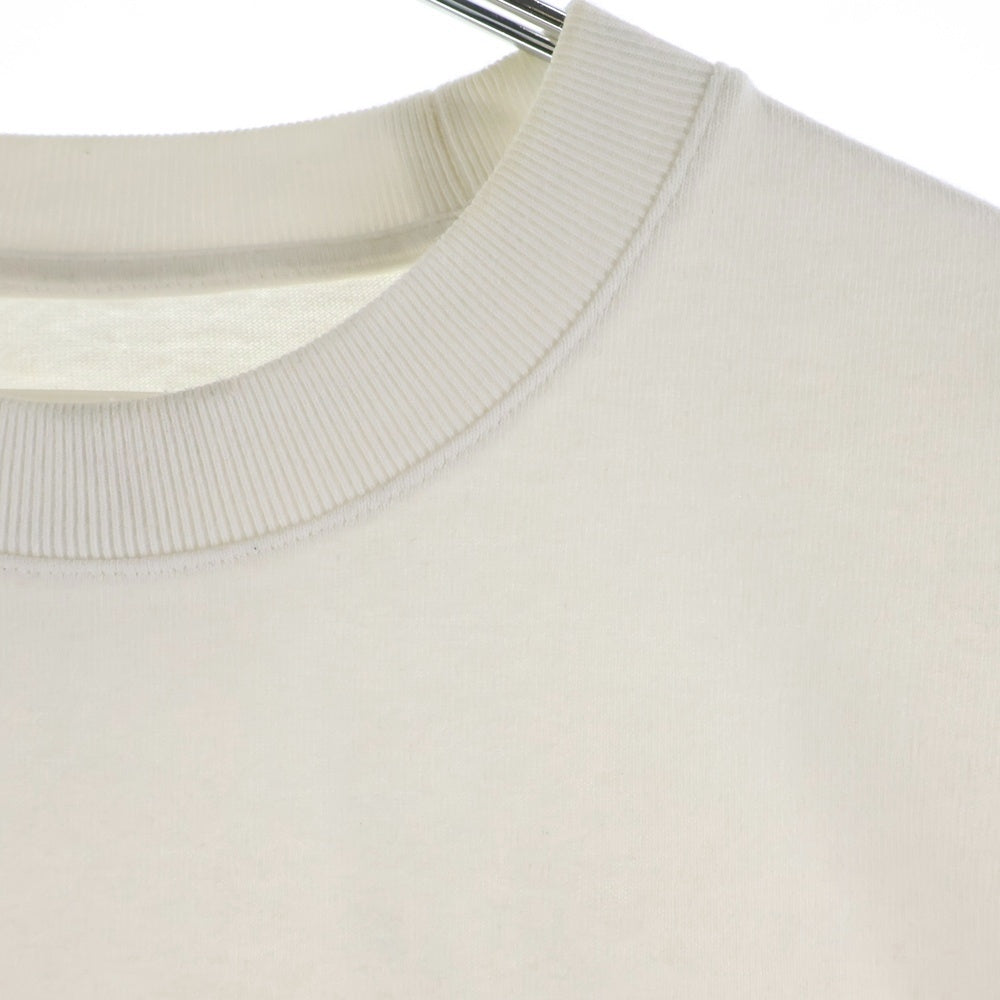 JIL SANDER(ジルサンダー) フロント ロゴプリント クルーネック半袖Tシャツカットソー ホワイト KK JM ZI 0008